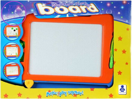 Tabulka magnetická mazací set s tužkou a 3 razítky plast