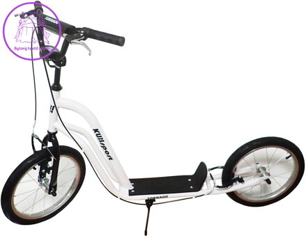 KUBISPORT Koloběžka dětská Tornado 16"/16" bílá
