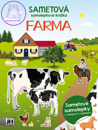 JIRI MODELS Sametová samolepková knížka Farma