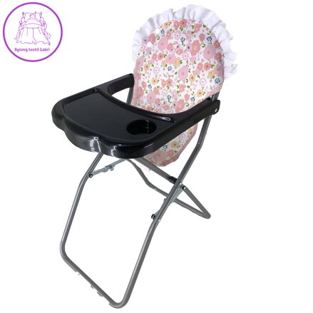 Židlička se stolkem na jídlo a pití pro panenky