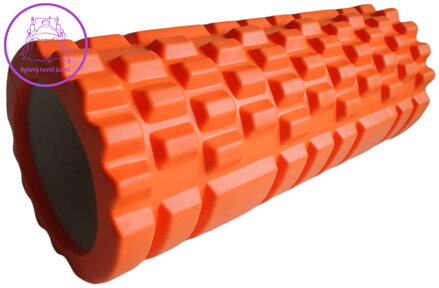 ACRA Válec masážní 33x14cm fitness roller oranžový plast