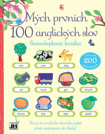 JIRI MODELS Mých prvních 100 anglických slov knížka samolepková
