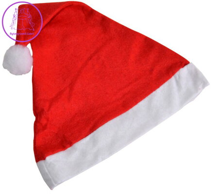 KARNEVAL Čepice vánoční Santa s bambulí *KARNEVALOVÝ DOPLNĚK*