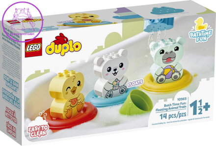 LEGO DUPLO Legrace ve vaně: Plovoucí vláček se zvířátky 10965 STAVEBNICE