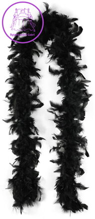 KARNEVAL Boa černé šála s peřím 2m *KARNEVALOVÝ DOPLNĚK* KARNEVAL Boa černé šála s peřím 2m *KARNEVALOVÝ DOPLNĚK*