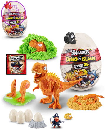 ADC Smashers Dino Island Egg dinosaurus se slizem a doplňky ve vejci velké balení