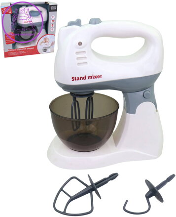 Robot kuchyňský dětský funkční hnětač set se 3 nástavci na baterie Zvuk