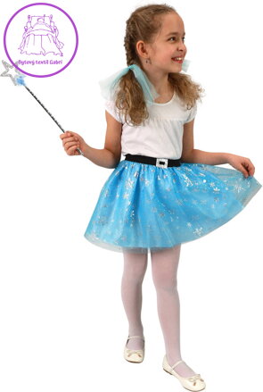 KARNEVAL Šaty sukně tutu zimní princezna s vločkami 3-7 let *KOSTÝM*