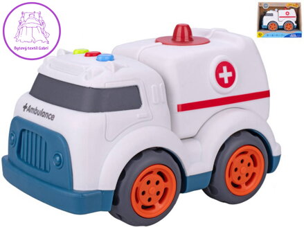 Auto baby ambulance volný chod sanitka na baterie Světlo Zvuk