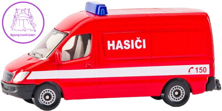 SIKU Auto hasiči dodávka červená CZ model kov 0808