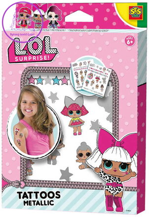 SES CREATIVE L.O.L. Surprise! Dětské metalické tetování holčičí