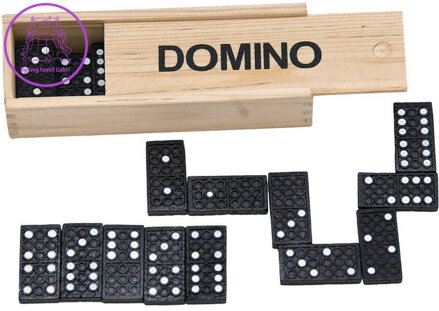 WOODY DŘEVO Hra Domino klasik 28 kamenů *SPOLEČENSKÉ HRY*