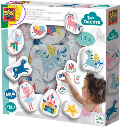 SES CREATIVE Baby vodolepky pěnové pohádkové postavy set 14ks v krabici