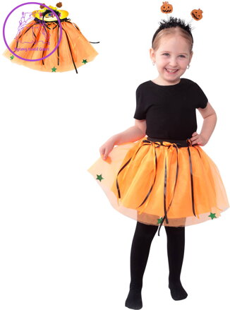 KARNEVAL Šaty Tutu sukně s čelenkou Halloween *KOSTÝM*