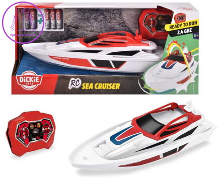 DICKIE RC loď Sea Cruiser na vysílačku 2,4GHz do vody na baterie