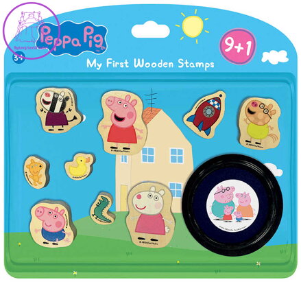 JIRI MODELS Moje 1.razítka Peppa Pig set 9ks s poduškou