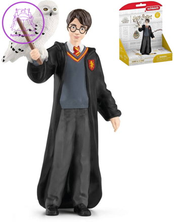 SCHLEICH Harry Potter set figurka Harry Potter + sova Hedvika plast