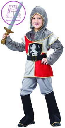 KARNEVAL Šaty rytíř vel.S (110-120cm) 4-6 let *KOSTÝM*