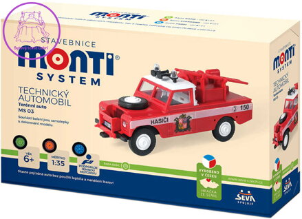 SEVA Monti System 03 Auto Land Rover TEAM 21 stavebnice MS03 0101-3