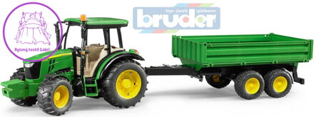 BRUDER 02108 (2108) Traktor John Deere 5115M set s valníkem model 1:16 plast