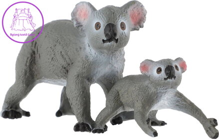 Medvídek koala s mládětem 13cm zvířátko plastová figurka Zooted v sáčku