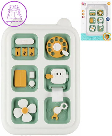 BAM BAM Baby edukační tablet motorický s aktivitami plast