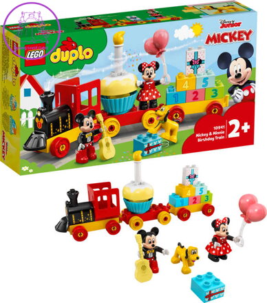 LEGO DUPLO Narozeninový vláček Mickeyho a Minnie 10941 STAVEBNICE