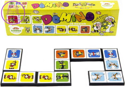 Hra domino Pojď s námi do pohádky 28 dílků ilustrace Večerníček