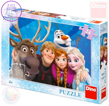 DINO Puzzle selfie Frozen (Ledové Království) 24 dílků skládačka