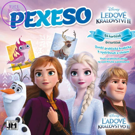 JIRI MODELS Pexeso v sešitu Ledové Království (Frozen) s krabičkou a omalovánkou