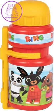 Láhev na pití dětská králíček Bing set s držákem na kolo