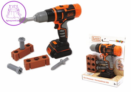 SMOBY Black & Decker Mechanická aku vrtačka/šroubovák