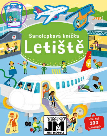 JIRI MODELS Samolepková knížka Letiště 200 samolepek