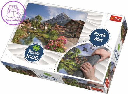 TREFL PUZZLE Alpy foto 68x48cm 1000 dílků skládačka s rolovací podložkou