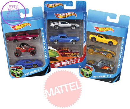 MATTEL HOT WHEELS HW Angličák 3 ks na kartě