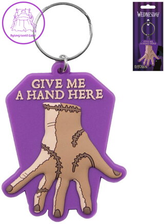 Klíčenka dětská gumová Věc (Wednesday) přívěsek na klíče