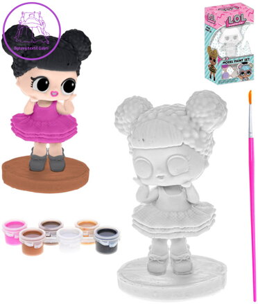L.O.L. Surprise! Malování na figurku kreativní set s barvičkami 2 druhy porcelán
