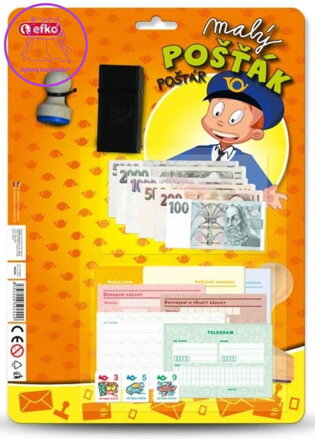 EFKO MALÝ POŠŤÁK na kartě *DĚTSKÉ PROFESE*