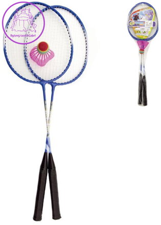 Badminton set 2 pálky kovové + míček různé barvy