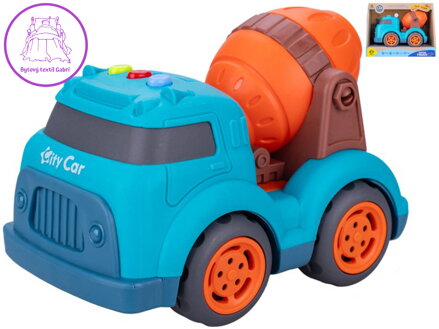 Auto baby stavební míchačka volný chod na baterie Světlo Zvuk