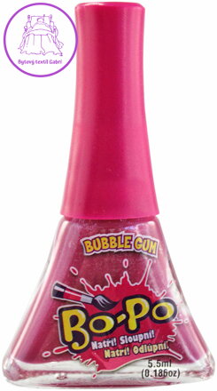 EP line BO-PO Lak na nehty dětský fialový slupovací Bubble Gum 5,5ml na kartě