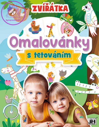 JIRI MODELS Omalovánky s tetováním Zvířátka