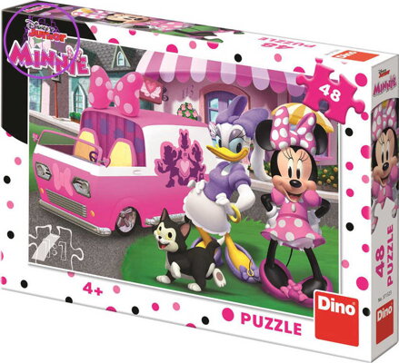 DINO Puzzle Disney Minnie a Daisy 48 dílků 26x18cm skládačka v krabici