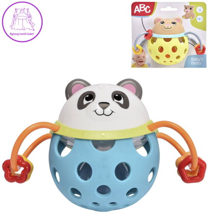 SIMBA Baby chrastítko kulaté medvídek / panda pro miminko 2 druhy