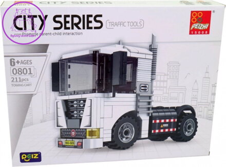 Stavebnice kostky Tahač nákladní auto 211dílků