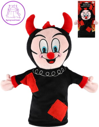 PLYŠ Maňásek na ruku baby čertík 30cm *PLYŠOVÉ HRAČKY*