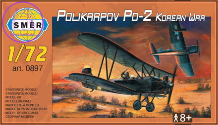 SMĚR Model letadlo dvouplošník Polikarpov Po-2 Korean War 1:72 (stavebnice letadla)