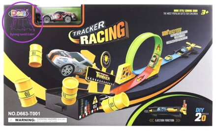 Dráha vystřelovací s kovovým autem