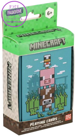HRA Karty hrací Minecraft zvířata v plechové krabičce *SPOLEČENSKÉ HRY*