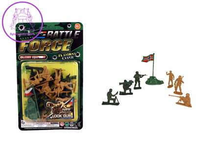 Sada vojáků na kartě   set 21ks vojáčků